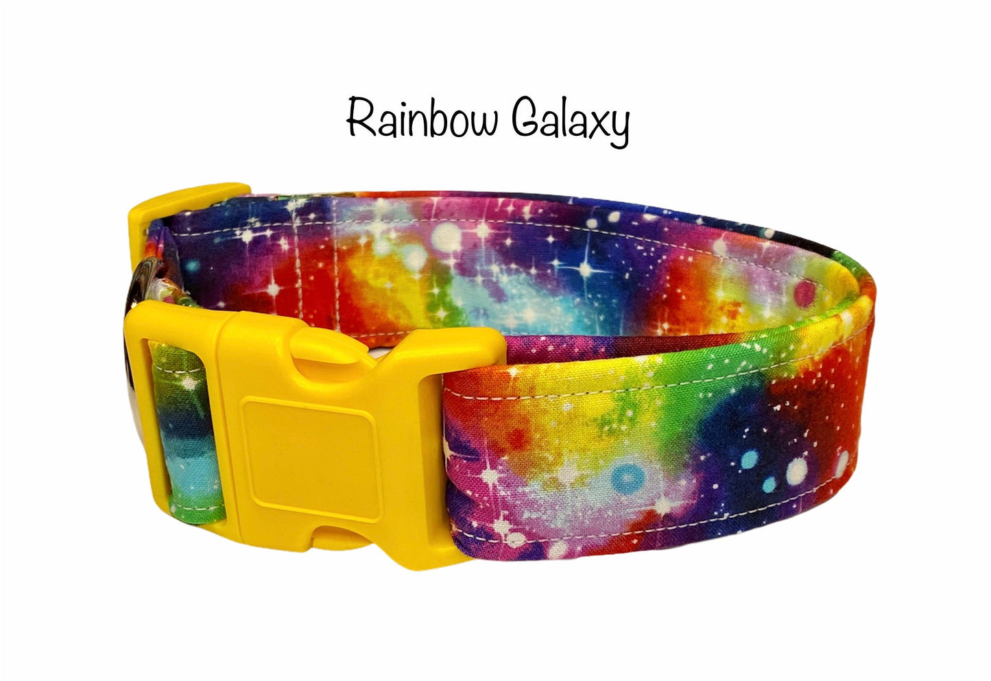 Galaxy dog collar, rainbow dog collar, dog collar, celestial dog collar, rainbow galaxy, adjustable dog collar, washable, galaxy print, cat