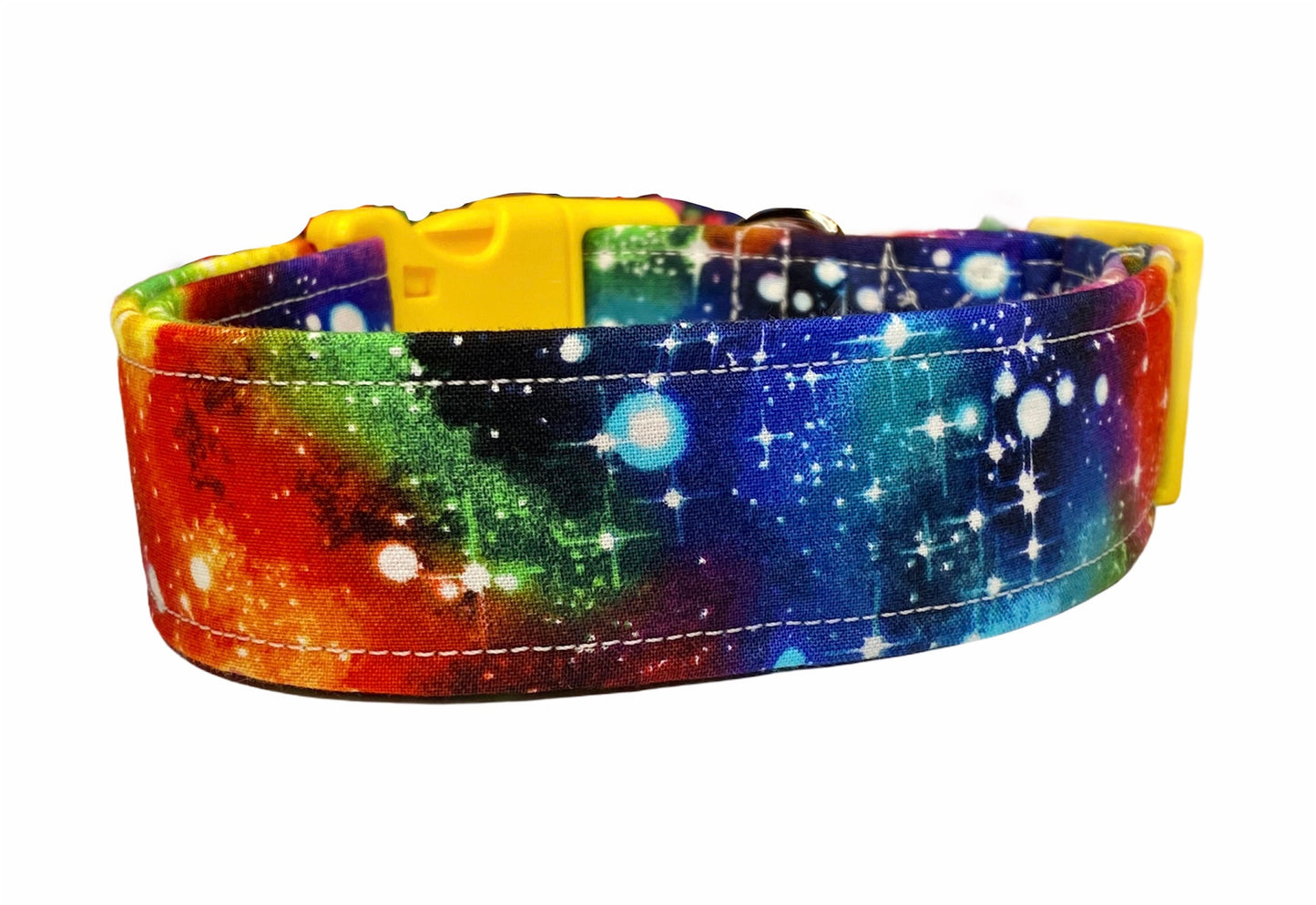 Galaxy dog collar, rainbow dog collar, dog collar, celestial dog collar, rainbow galaxy, adjustable dog collar, washable, galaxy print, cat