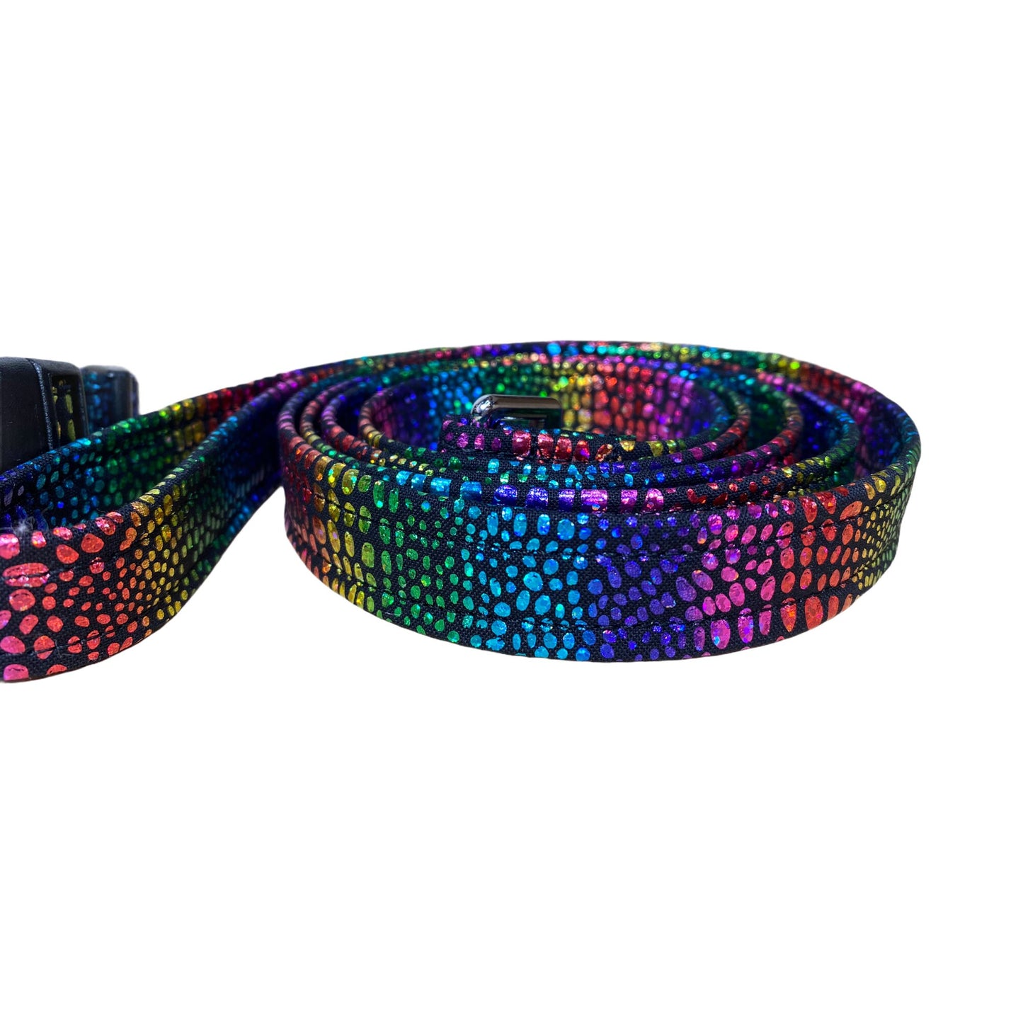 Snake dog harness and leash set, standard Roman harness, step in harness, dog harness, adjustable dog harness, Rainbow, snake skin print